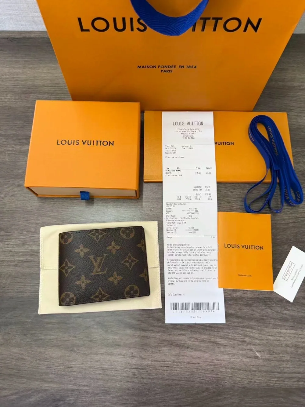 Louis Vuitton Monogram Canvas Wallet - Brown/Gold